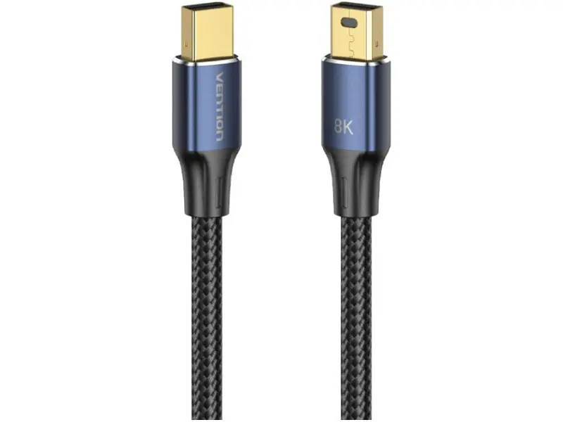 Кабель Vention DisplayPort mini to DisplayPort mini V1.4 2m Blue (HCGLH) - фото 2