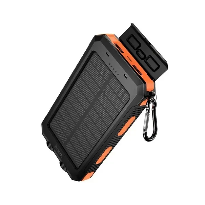 Зовнішній акумулятор Power Bank Hoco J164 на  8000 mAh з сонячною панелью та подвійний ліхтар USB-A та USB-C USB  - фото 5