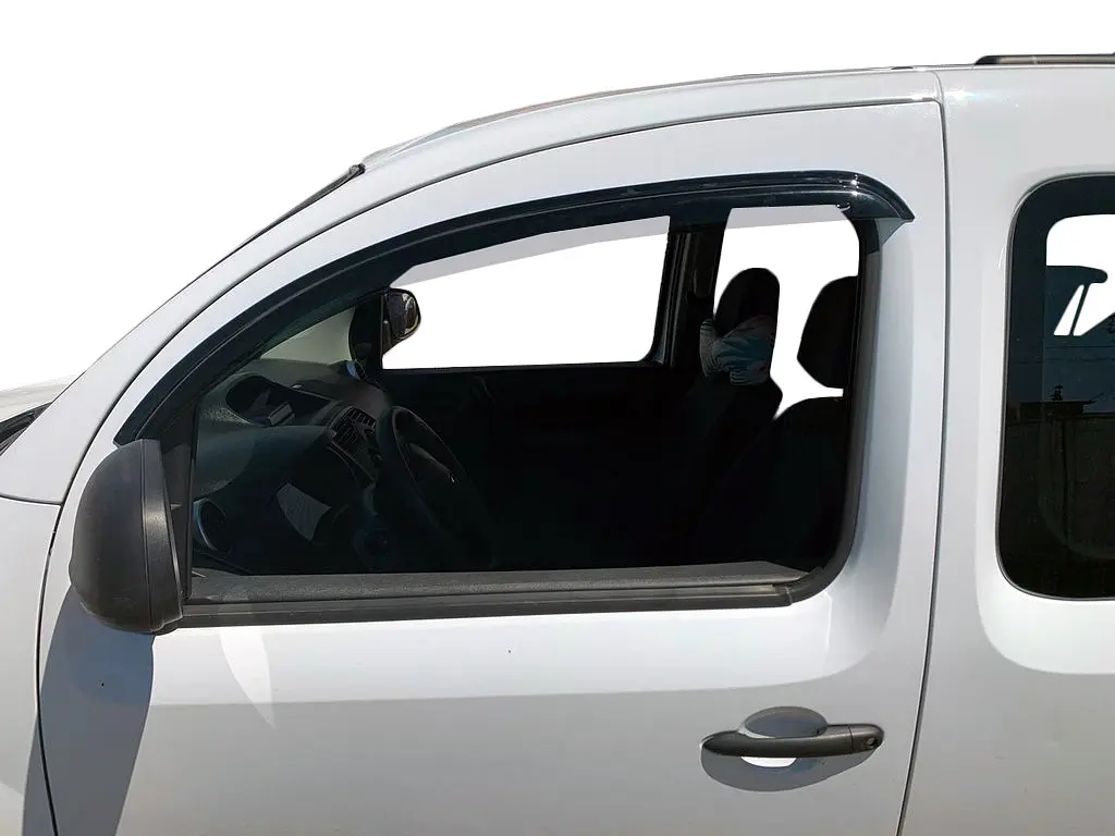 Дефлектори вікон вітровики для Renault Kangoo 2008- на скотчі 2D передні Оригінал (REN25-1) - фото 2