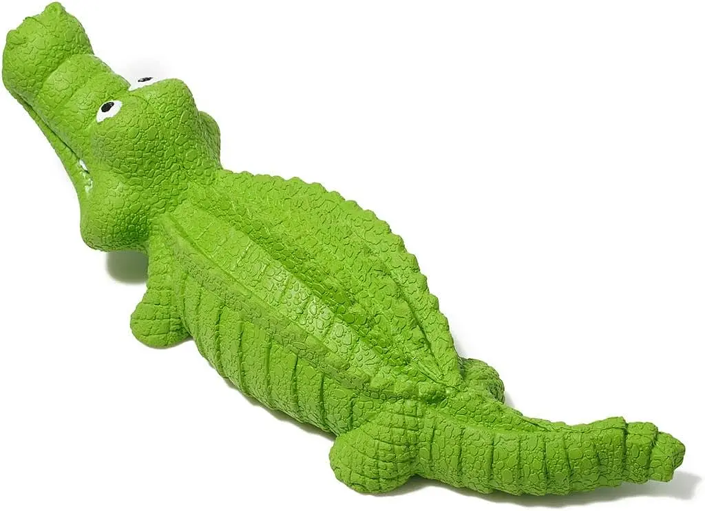 Іграшка для жування Derby Alligator з пищалкою, Зелений - фото 2