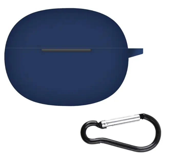 Чохол-накладка DK Realme Buds T110 | Silicone Candy Friendly з карабіном (016038) (dark blue) - фото 2