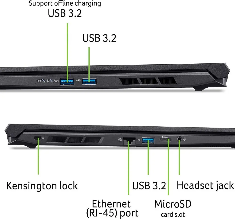 Ноутбук Acer 16 Nitro V 16 ANV16-42 WUXGA IPS/AMD R7-260/32GB/1TB/RTX 5060 8GB/Linux/Black (NH.U1GEU.005) - фото 6