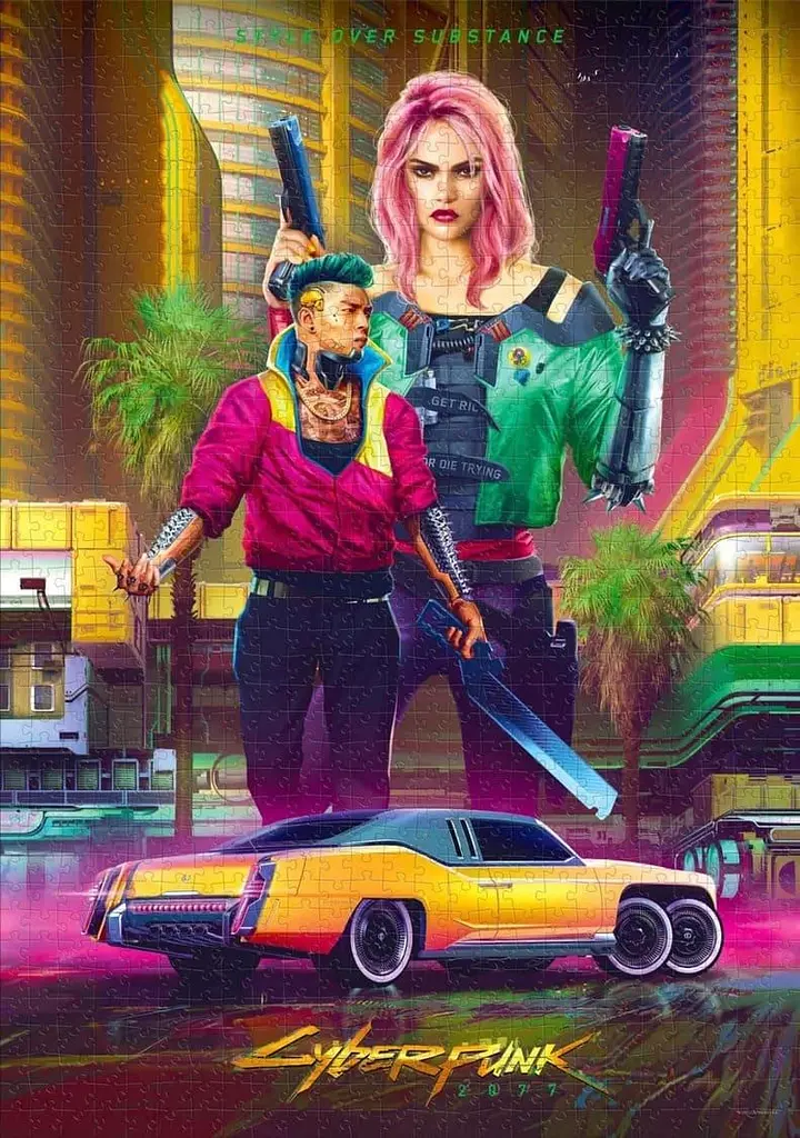 Пазл GoodLoot Cyberpunk 2077 Kitsch Style 1000 ел. - фото 3