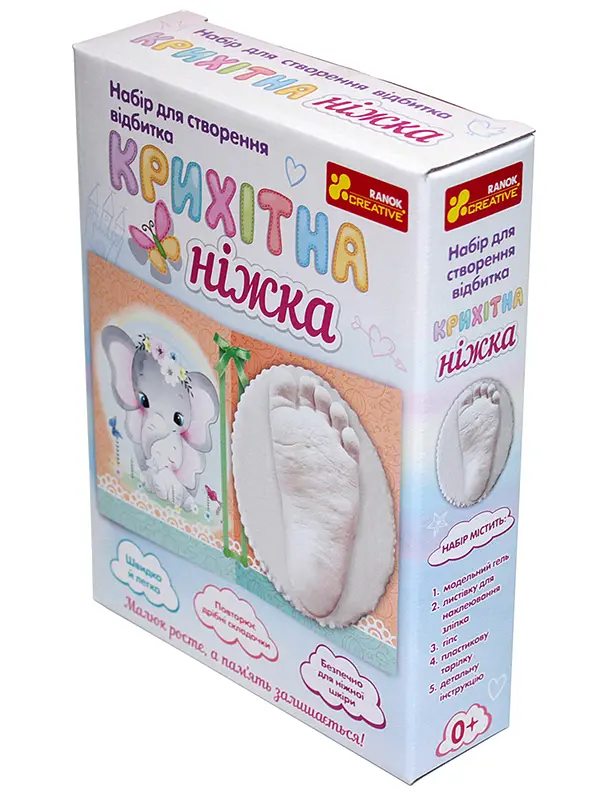 Набір для створення відбитка Ranok Creative Крихітна ніжка Слоненя (15147013У) - фото 7
