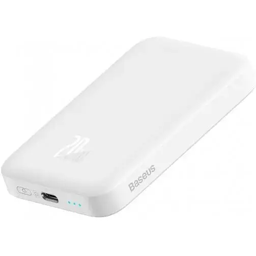 Портативна батарея Baseus Magnetic Mini 20W 6000mAh білий P10059002223-00 - фото 5
