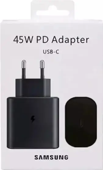 Зарядное устройство адаптер блок Samsung 45W Travel Adapter (EP-TA845NBE) w/o cable без кабеля черный - фото 4
