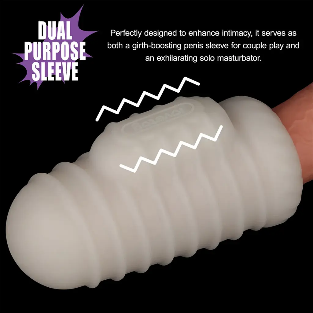 Мастурбатор Knights Ring Vibrating Dual Purpose Sleeve-Wavy - фото 5