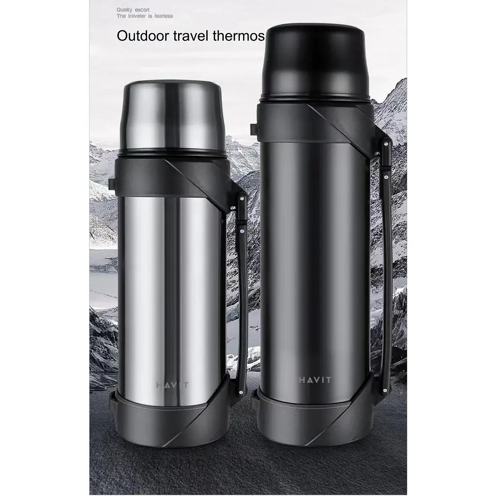 Термос вакуумний Havit HV-TM002 Silver 2.1 л (HV-TM002) - фото 3