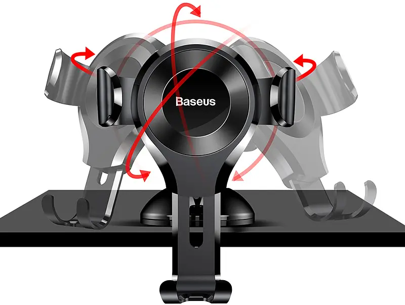 Автотримач Baseus Osculum Type Gravity Car Mount Black - фото 6