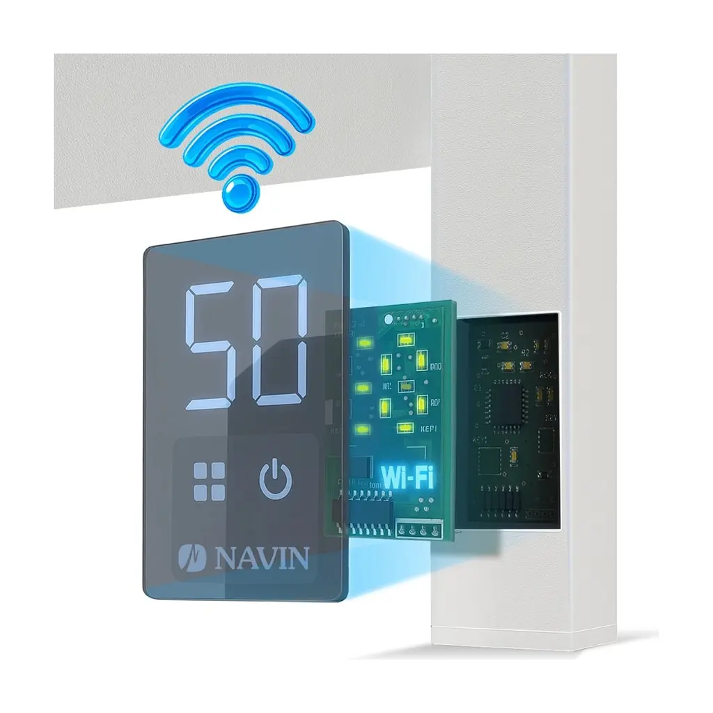 Сушарка для рушників Navin Авангард Х 1000х480 Wi-Fi правобічна біла (12-172055-4810) - фото 10