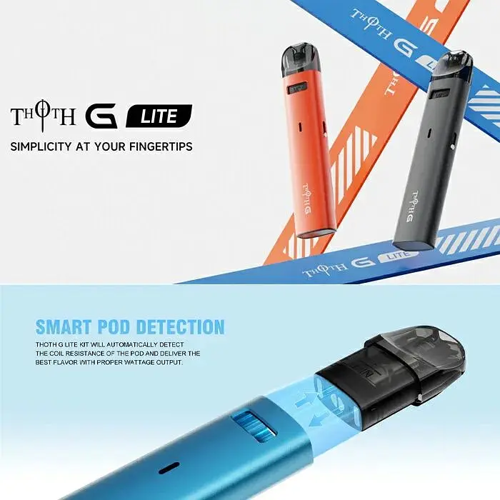 Под-система електронна сигарета Kumiho THOTH G Lite Pod 650mAh 2ml Kit Space Grey (18164) - фото 3