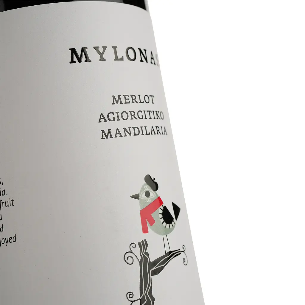 Вино Mylonas Merlot-Agiorgitiko-Mandilaria PGI Attiki червоне сухе 0.75 л - фото 3