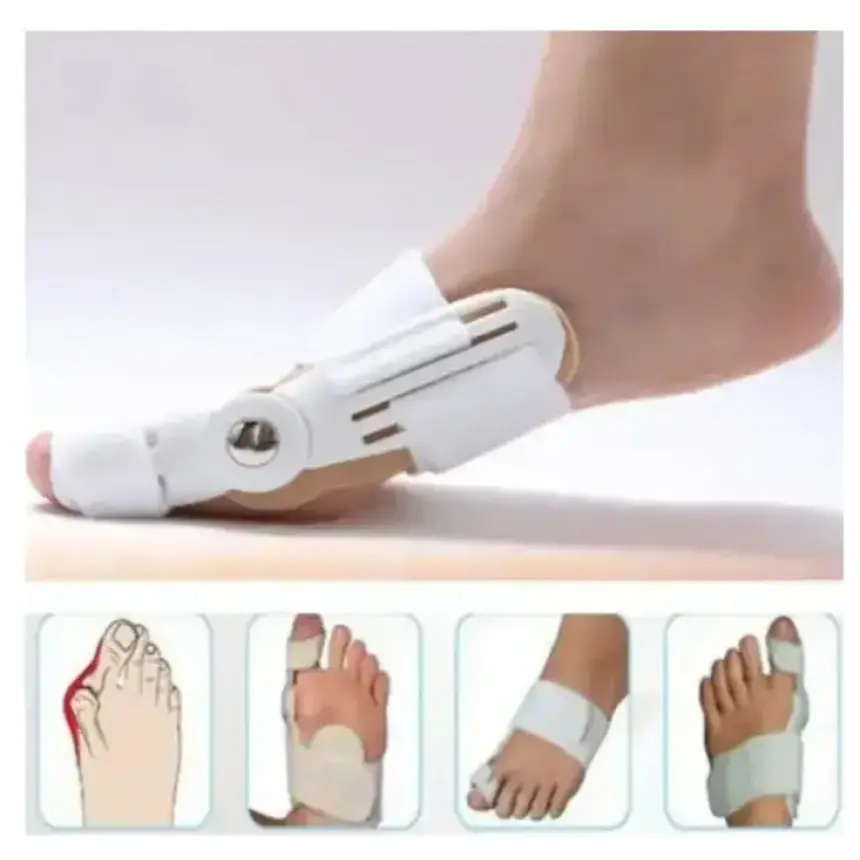 Ортопедичний силіконовий випрямляч коректор фіксатор вальгусна шина для великого пальця White (16526) - фото 5