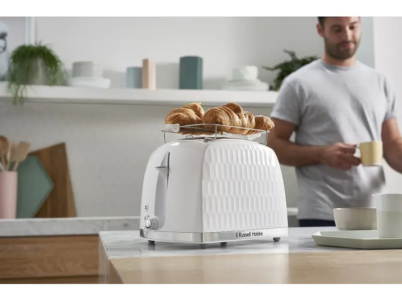 Тостер Russell Hobbs Honeycomb White 26060-56 - фото 8