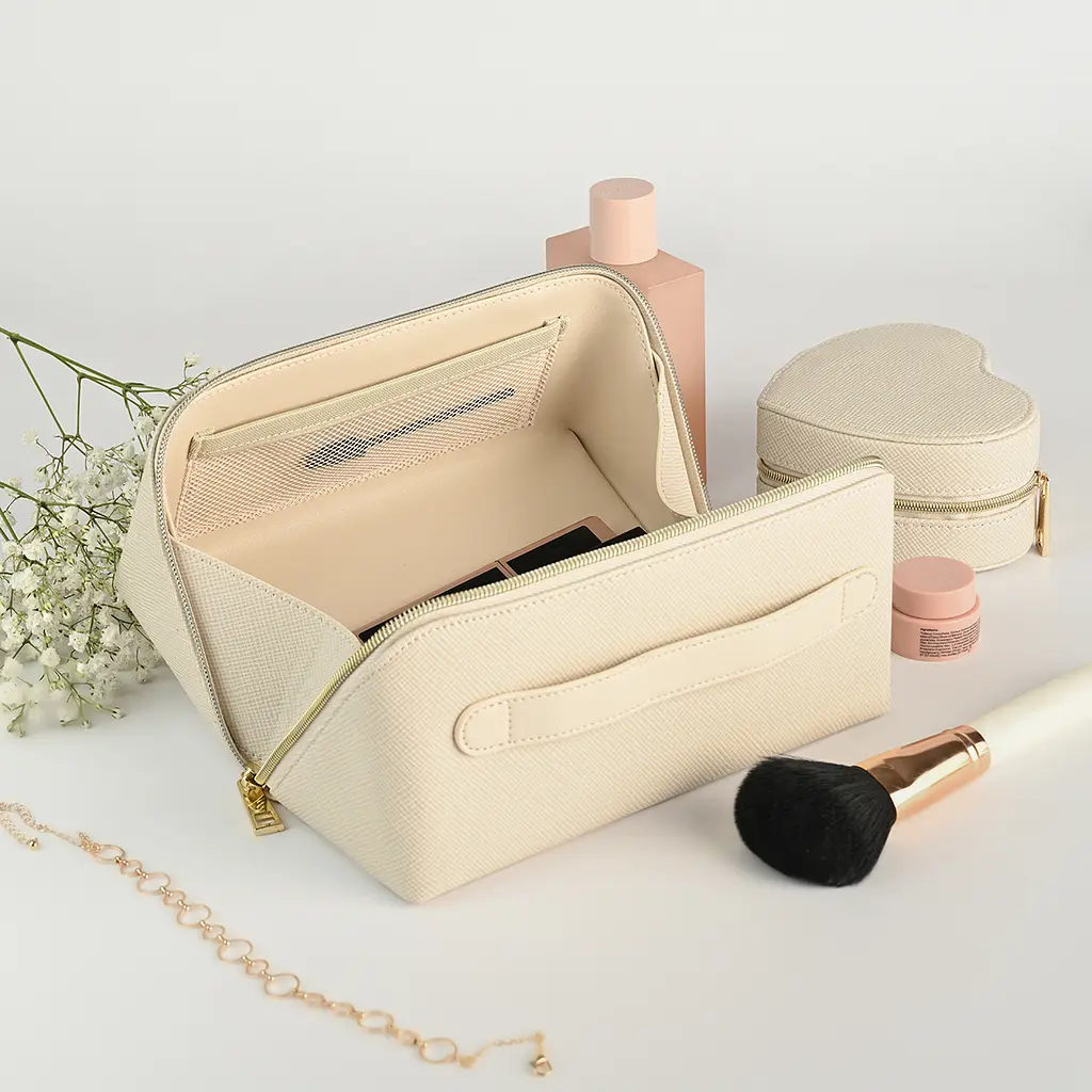 Органайзер-косметичка МВМ My Home Пектораль 210х110х105 мм бежевый (FH-57 BEIGE) - фото 2