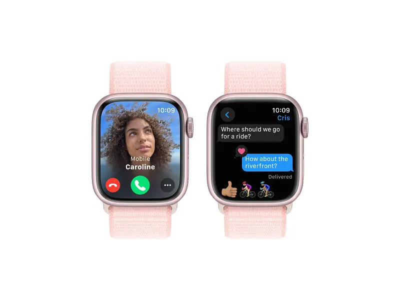 Смарт-годинник Apple Watch Series 9 GPS 41mm Pink Aluminum Case w. Light Pink S. Loop (MR953) - фото 5