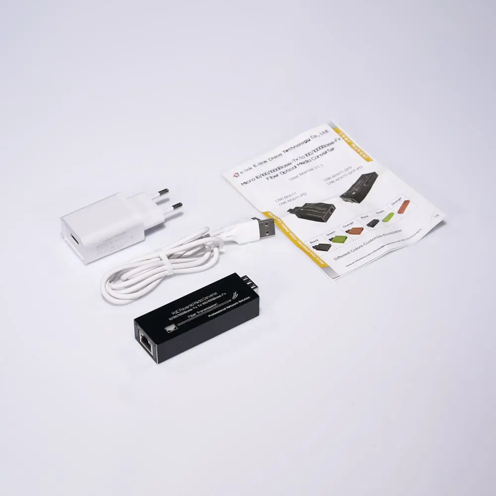 Медіаконвертер micro-mini+PoE LNK-M3011SFP-PD E-LINK (73-00137) - фото 5