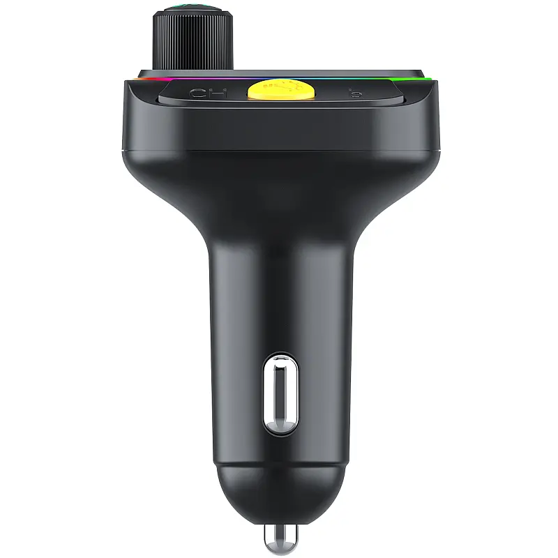 АЗП FM модулятор WIWU QC031 MP3 Car PD20W+QC3.0 2USB-A/1C Black - фото 6