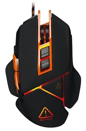 Миша GM-6 "Hazard", Black, USB, оптична Canyon teh0028177 - фото 2