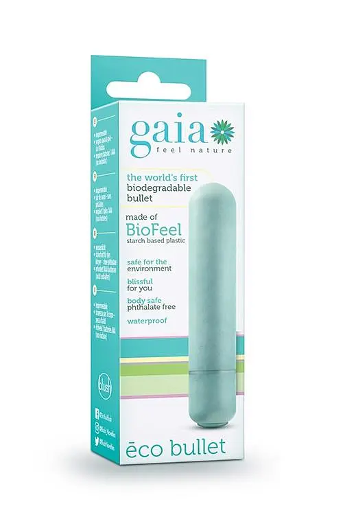 Мини-вибратор Blush Gala Eco Bullet, 6.5 см (голубой) - фото 5