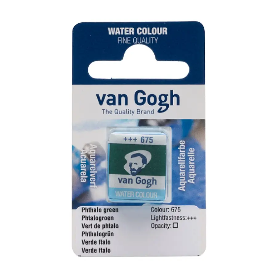Фарба акварельна Van Gogh (675) Зелений ФЦ кювета Royal Talens (8712079419516)