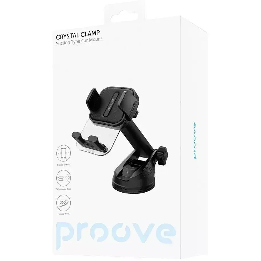 Автомобильный держатель Proove Crystal Clamp Suction Type Car Mount CHCS00000001 - фото 5