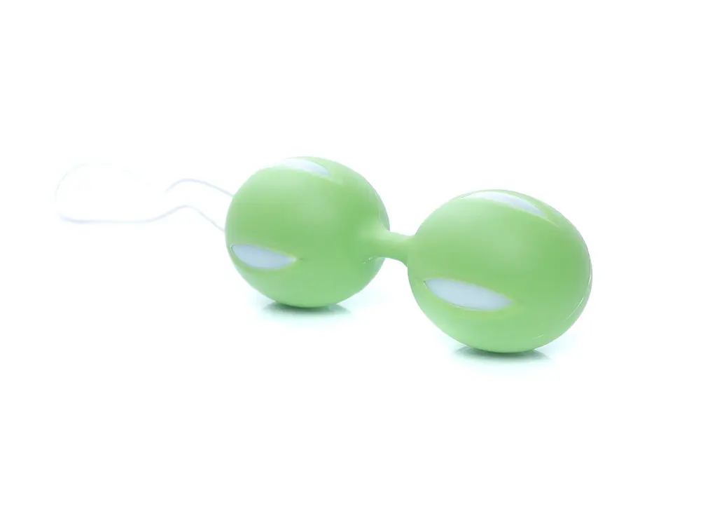 Вагінальні кульки Boss Series Smartballs, 19 см, зелений - фото 2