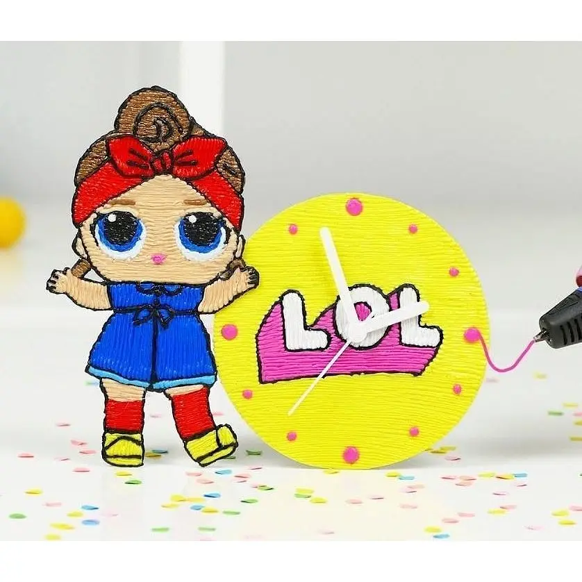 3D ручка для детей + трафареты + 9 м кабеля Pen 2 с LCD дисплеем в ассортименте - фото 8