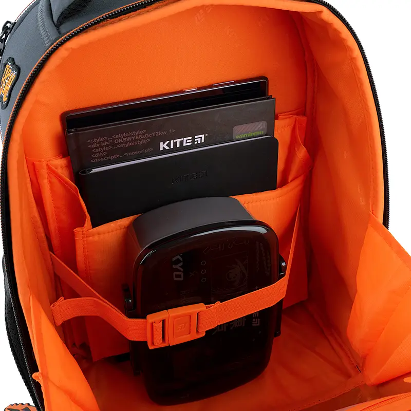 Рюкзак Kite Education каркасний 555 Goal Сірий (K26-555S-6) - фото 12