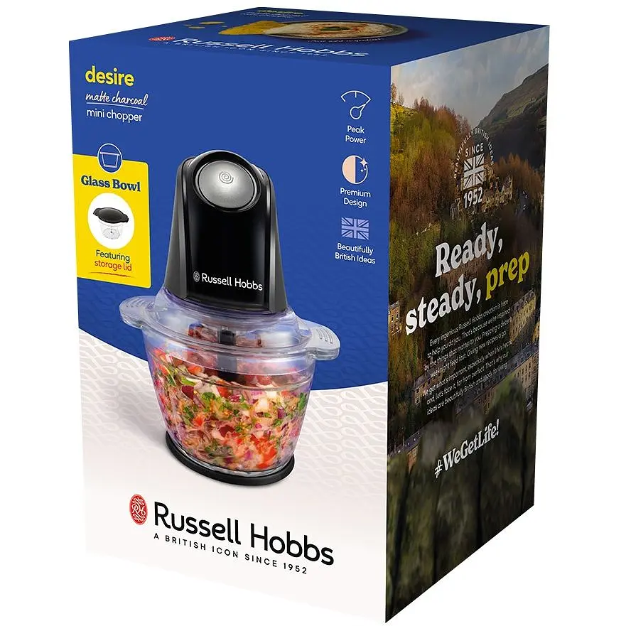 Подрібнювач Russell Hobbs Desire Matte Charcoal 200 Вт чорний (27131-56) - фото 3