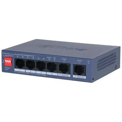 Коммутатор сетевой Dahua (DH-CS4006-4ET2GT-36 PoE) - фото 2