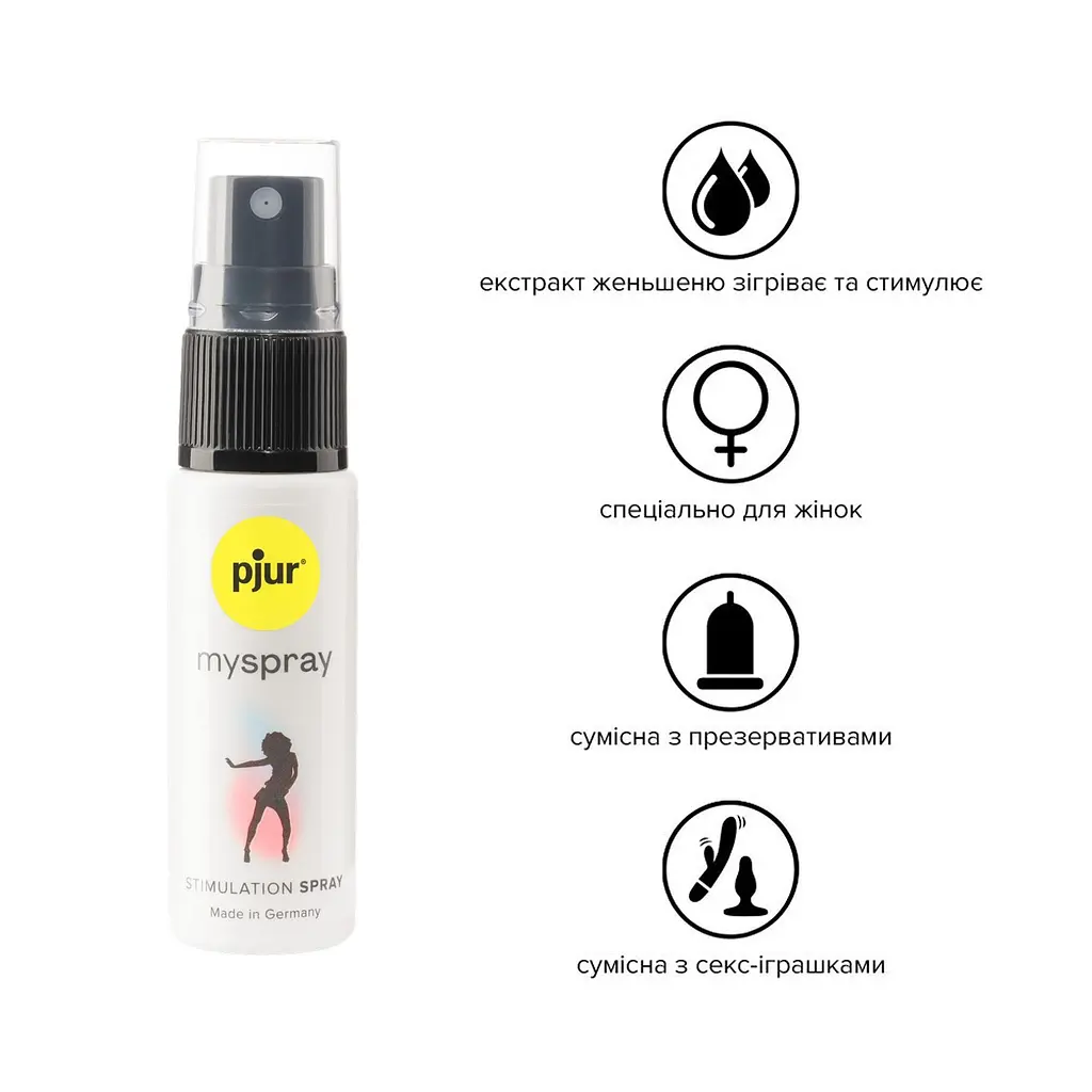 Вагінальний збудливий спрей для жінок, 20 мл Pjur MySpray - фото 3