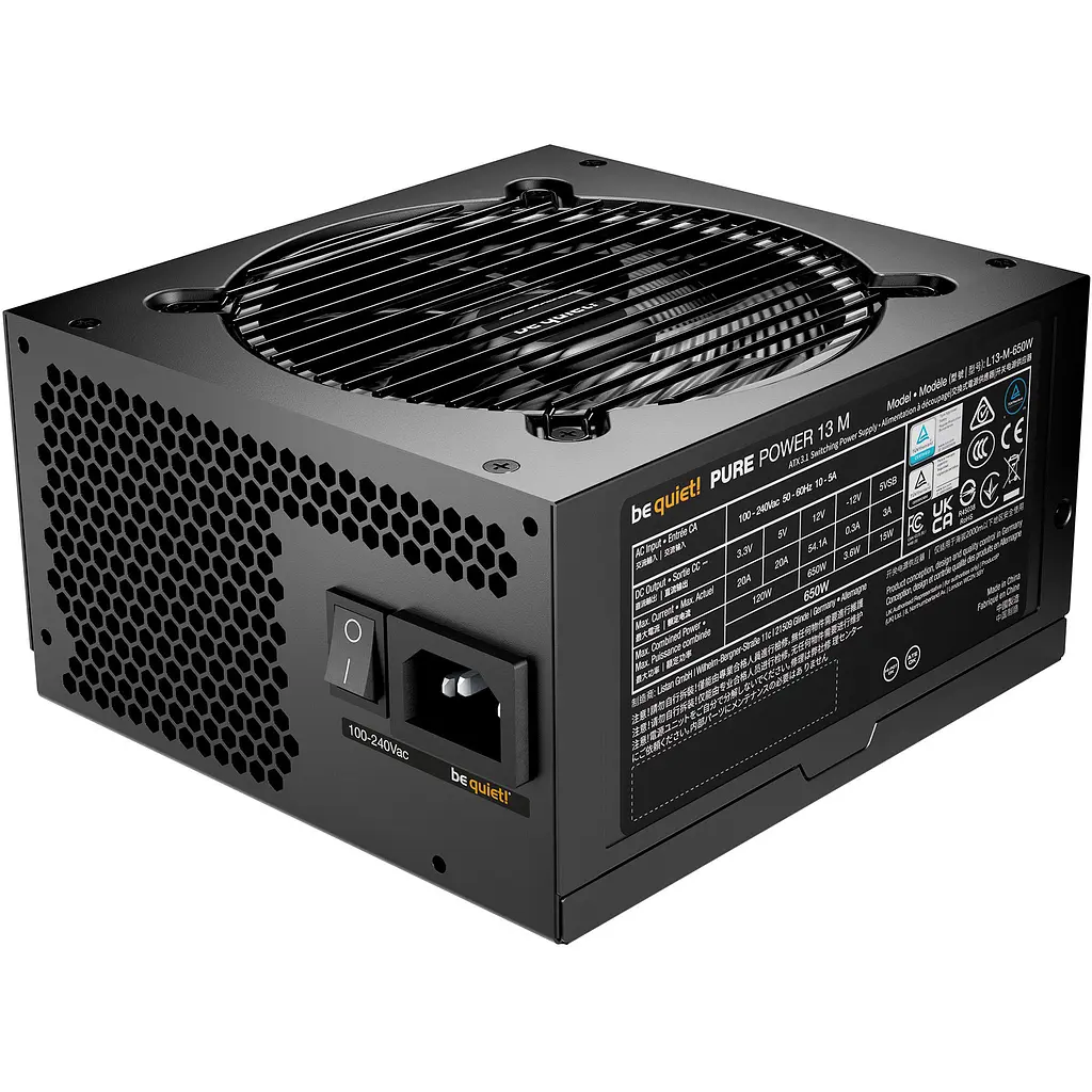 Блок живлення be quiet! Pure Power 13 M модульный 80+ Gold 650 Вт (BP025EU) - фото 3