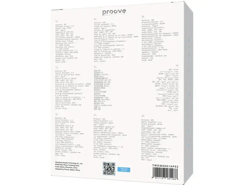 Навушники TWS Proove Dreamer TWS with ANC White (TWDM0001AP02) - фото 5