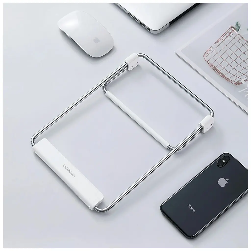 Підставка до ноутбука Ugreen LP230 Foldable Desktop Laptop Stand Silver (80348) - фото 9