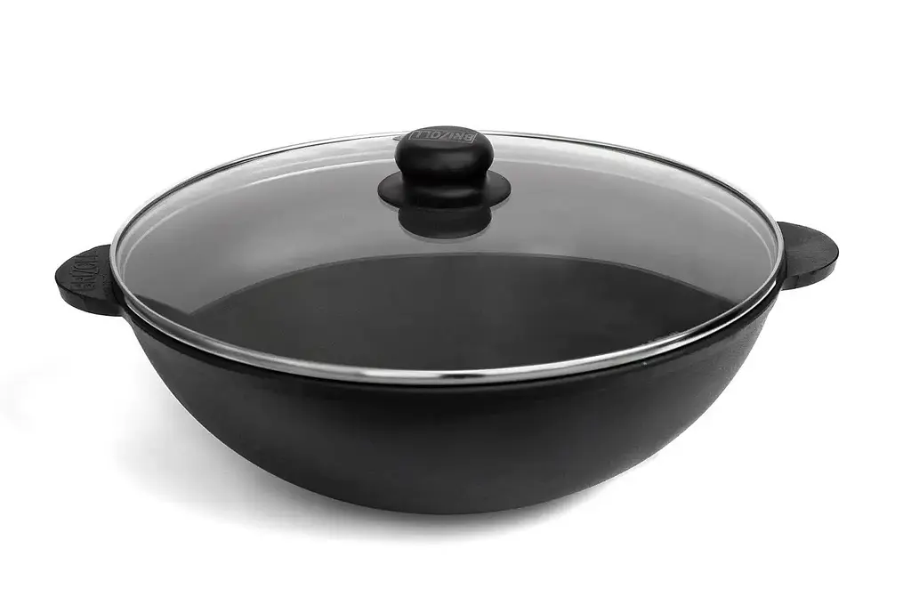 Сковорода чавунна Brizoll WOK W30-6 4,7л 30 см