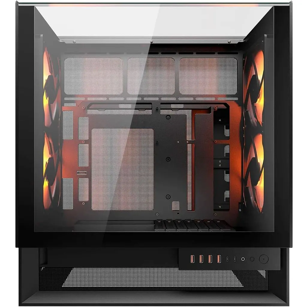 Корпус Cougar OmnyX RGB с закаленным стеклом без блока питания, белый (OMNY X RGB) - фото 2