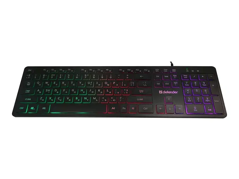 Клавіатура Defender Balance LQ UKR LED USB Black (450790)