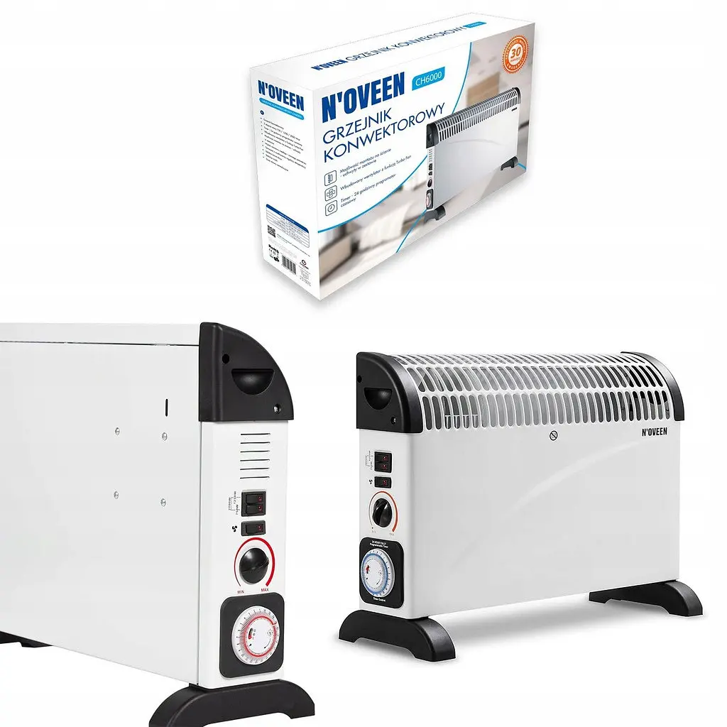 Конвекторный обогреватель N'oveen Turbo Fan Timer CH-6000 2000W - фото 9