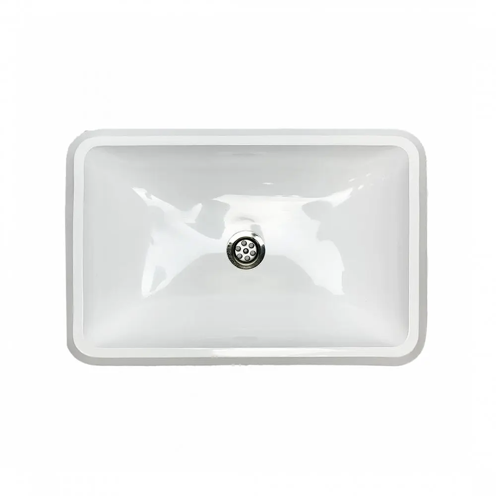 Умивальник врізний Adamant PLAIN 590х390 Classic white-01 - фото 2