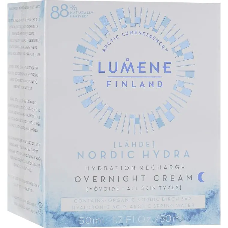 Крем для лица Lumene Lahde Hydration Recharge ночной 50 мл - фото 2