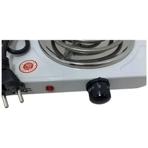 Плита одноконфоркова електрична кухонна RAF.8010B настільна переносна спіральна - фото 2