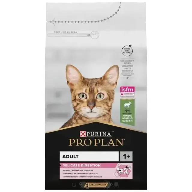 Сухий корм для кішок Purina Pro Plan Delicate Adult зі смаком ягняти 1.5 кг (7613035846685)