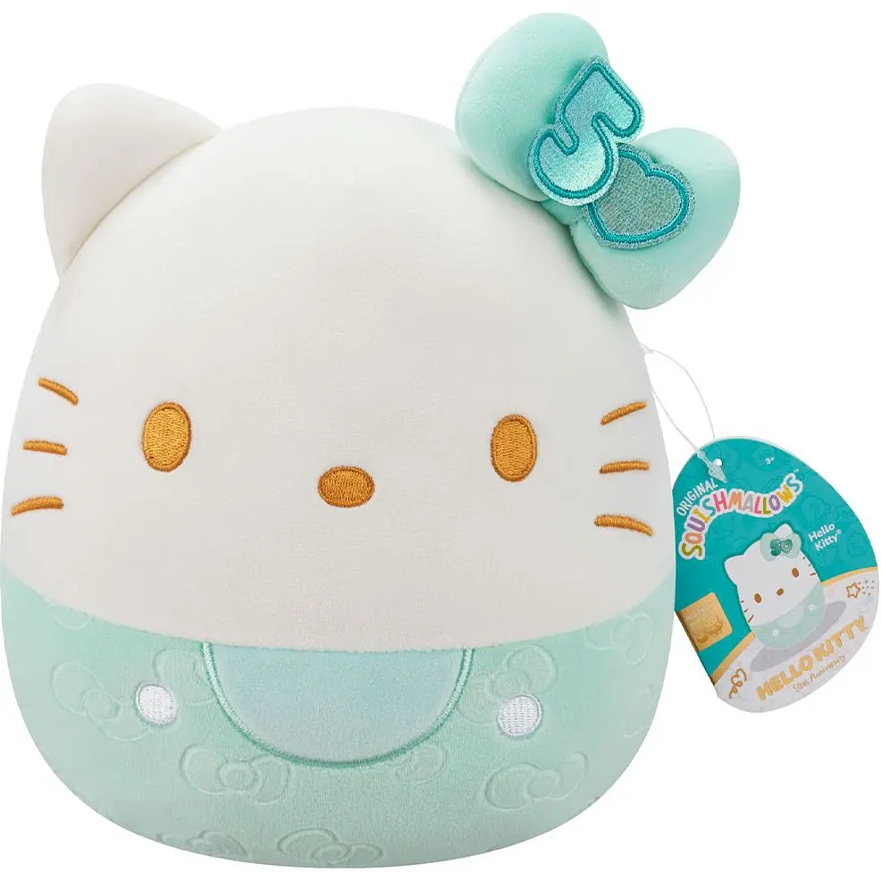 М'яка іграшка Squishmallows Hello Kitty Хеллоу Кітті у смарагдовому 20 см (SQSN00498) - фото 6