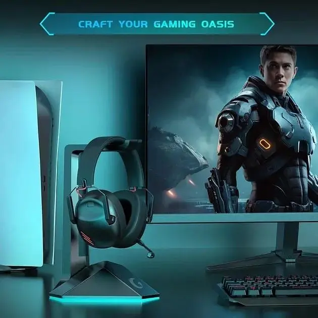 Бездротові ігрові навушники Gtheos Gaming Headset Captain 600 2,4 ГГц USB для PS4/PS5/ПК, BT 5.3 - фото 6