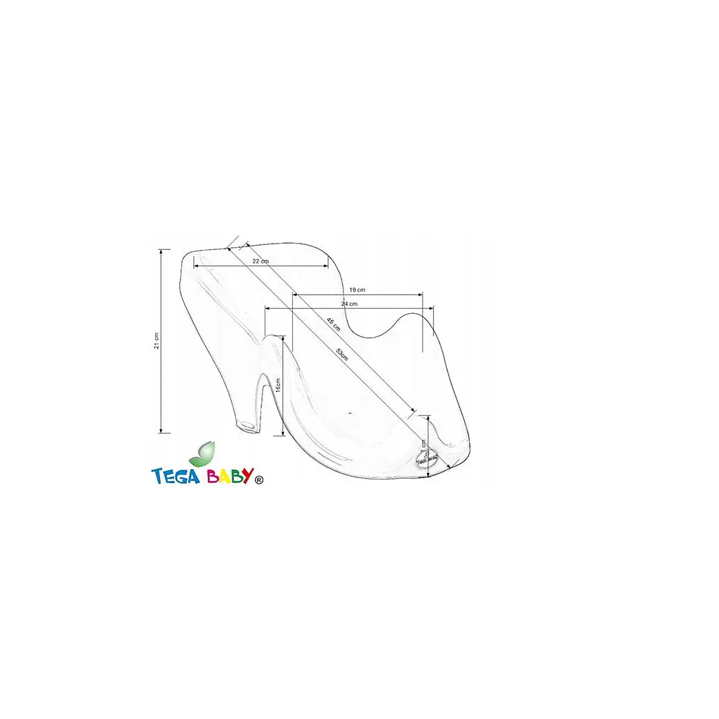 Гірка для купання Tega Baby антиковзка Bunny white (KR-003-103) - фото 2
