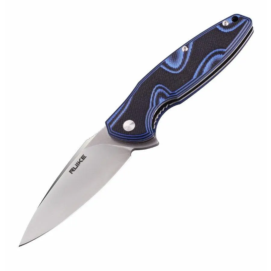 Ніж складаний туристичний Ruike Fang P105-Q, (9.2 см) 14C28N/G10 синій