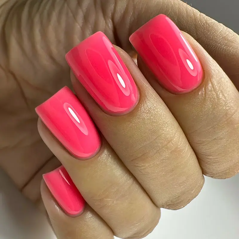 Гель PNB Strong Iron Gel Neon Coral Pink 8 мл - фото 3