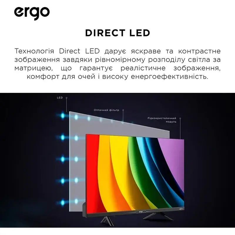 Рідкокристалічний телевізор ERGO 24JHS6800 - фото 2
