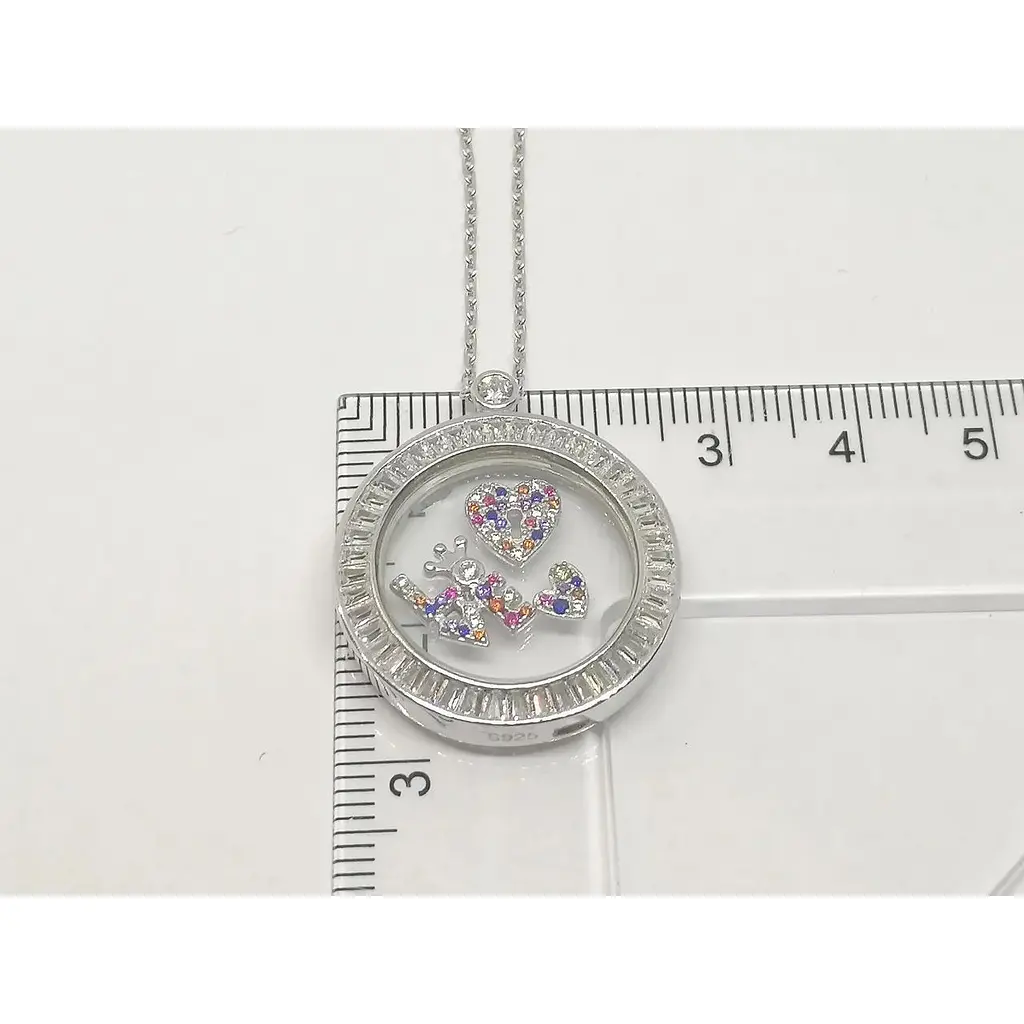 Срібне кольє Подіум з фіанітами. KN8173 - фото 5